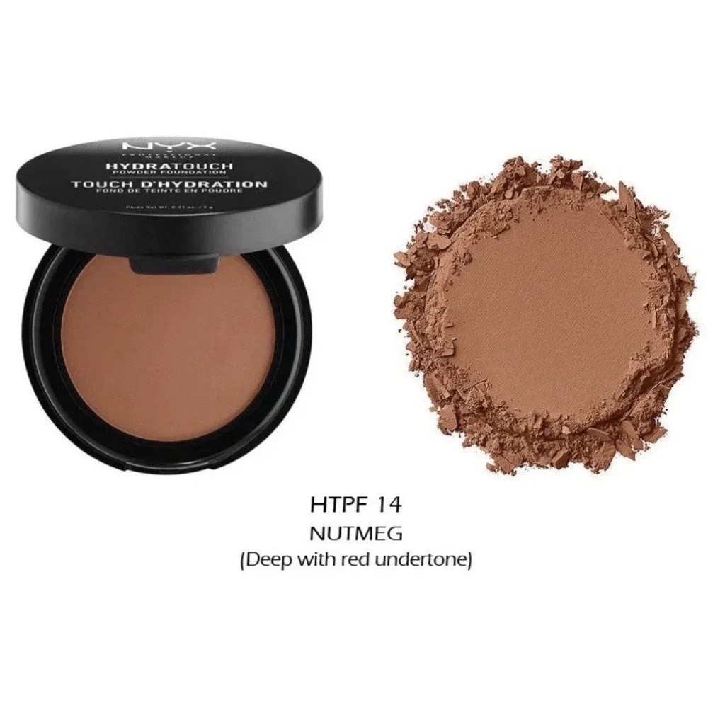 NEW Lot Of 2 NYX Nutmeg HTPF14 Hydra Touch Powder Foundations In Boxes